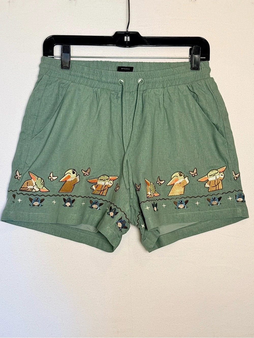 Her Universe Star Wars The Mandalorian Grogu Linen Shorts